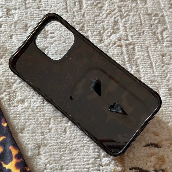 Loopy case iPhone 13 Pro Max tortoise righty translucent gloss dark smoke bumper - Picture 2 of 2